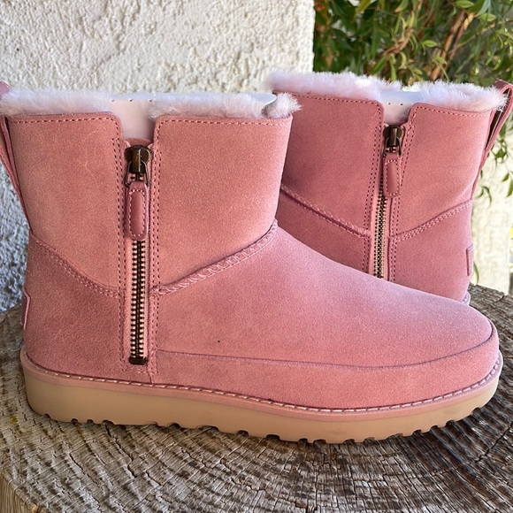 UGG Shoes - UGG Pink Classic Zip Mini Boot